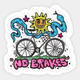 fixie bike Sticker